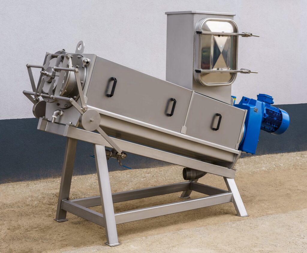 screw press dewatering machine